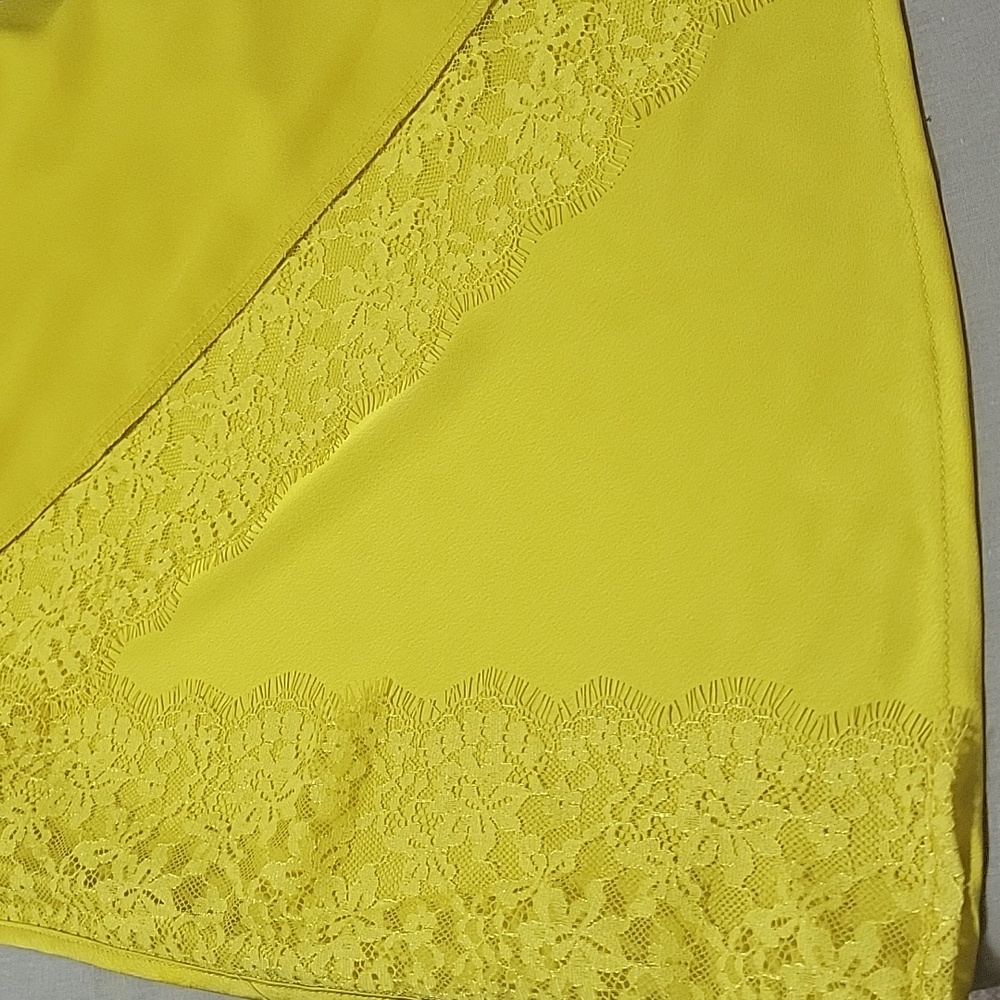 FUTURE COLLECTIVE WOMEN'S YELLOW MAXI SLIP DRESS SIZE M - Picture 13 of 13